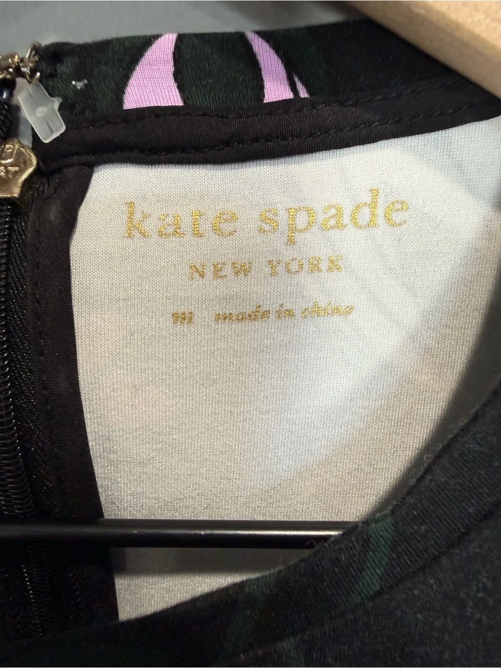 Kate Spade New York Floral Fit & Flare Dress Black Size M Bell Sleeve